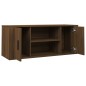 vidaXL Mueble TV madera contrachapada color marrón roble 100x35x40 cm vidaXL Mueble TV madera contrachapada color marrón roble 100x35x40 cm