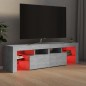 vidaXL Mueble de TV con luces LED gris hormigón 140x36,5x40 cm vidaXL Mueble de TV con luces LED gris hormigón 140x36,5x40 cm