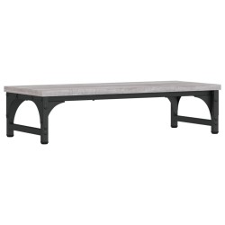 vidaXL Soporte de pantalla madera ingeniería gris Sonoma 55x23x14 cm