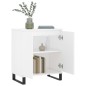 vidaXL Aparador de madera contrachapada blanco 60x35x70 cm vidaXL Aparador de madera contrachapada blanco 60x35x70 cm