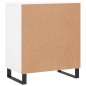 vidaXL Aparador de madera contrachapada blanco 60x35x70 cm vidaXL Aparador de madera contrachapada blanco 60x35x70 cm