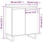 vidaXL Aparador de madera contrachapada blanco 60x35x70 cm vidaXL Aparador de madera contrachapada blanco 60x35x70 cm