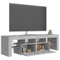 vidaXL Mueble de TV con luces LED gris hormigón 140x36,5x40 cm vidaXL Mueble de TV con luces LED gris hormigón 140x36,5x40 cm