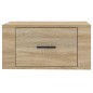 vidaXL Mesita de noche de pared roble Sonoma 50x36x25 cm vidaXL Mesita de noche de pared roble Sonoma 50x36x25 cm