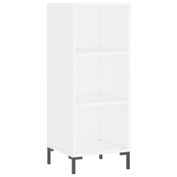 vidaXL Aparador de madera de ingeniería blanco 34,5x32,5x90 cm