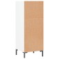 vidaXL Aparador de madera de ingeniería blanco 34,5x32,5x90 cm