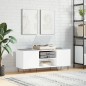 vidaXL Mueble para discos madera contrachapada blanco 121x38x48 cm vidaXL Mueble para discos madera contrachapada blanco 121x38x48 cm