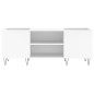 vidaXL Mueble para discos madera contrachapada blanco 121x38x48 cm vidaXL Mueble para discos madera contrachapada blanco 121x38x48 cm