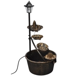 vidaXL Fuente con luz LED 