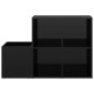 vidaXL Zapatero de recibidor contrachapado negro brillo 105x35,5x70 cm vidaXL Zapatero de recibidor contrachapado negro brillo 105x35,5x70 cm