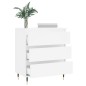 vidaXL Aparador de madera contrachapada blanco 60x35x70 cm vidaXL Aparador de madera contrachapada blanco 60x35x70 cm
