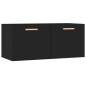 vidaXL Armario de pared madera contrachapada negro 80x35x36,5 cm vidaXL Armario de pared madera contrachapada negro 80x35x36,5 cm
