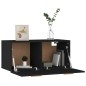vidaXL Armario de pared madera contrachapada negro 80x35x36,5 cm vidaXL Armario de pared madera contrachapada negro 80x35x36,5 cm