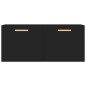vidaXL Armario de pared madera contrachapada negro 80x35x36,5 cm vidaXL Armario de pared madera contrachapada negro 80x35x36,5 cm
