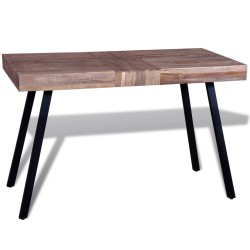 vidaXL Mesa de salón de madera de teca reciclada 