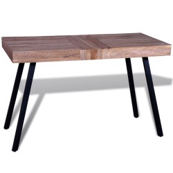 vidaXL Mesa de salón de madera de teca reciclada 