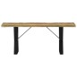 vidaXL Banco de madera maciza reciclada 110 cm 