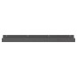 vidaXL Estantes de pared 2 uds madera maciza de pino gris 110x12x9 cm