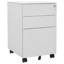 vidaXL Armario archivador acero gris claro 39x45x60 cm