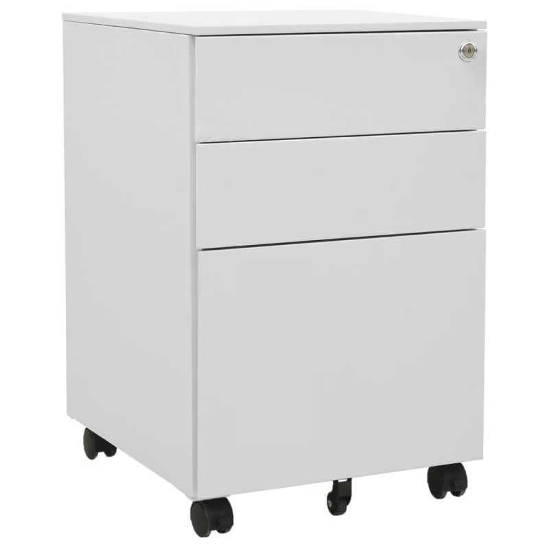 vidaXL Armario archivador acero gris claro 39x45x60 cm vidaXL Armario archivador acero gris claro 39x45x60 cm