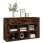vidaXL Aparador madera contrachapada roble ahumado 100x30x59,5 cm vidaXL Aparador madera contrachapada roble ahumado 100x30x59,5 cm