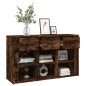 vidaXL Aparador madera contrachapada roble ahumado 100x30x59,5 cm vidaXL Aparador madera contrachapada roble ahumado 100x30x59,5 cm