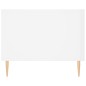 vidaXL Mesa de centro madera contrachapada blanco brillo 102x50x40 cm