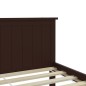 vidaXL Estructura de cama madera maciza pino marrón oscuro 120x200 cm vidaXL Estructura de cama madera maciza pino marrón oscuro 120x200 cm