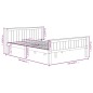 vidaXL Estructura de cama madera maciza pino marrón oscuro 120x200 cm vidaXL Estructura de cama madera maciza pino marrón oscuro 120x200 cm