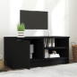 vidaXL Mueble para TV madera contrachapada negro 80x35x36,5 cm vidaXL Mueble para TV madera contrachapada negro 80x35x36,5 cm