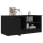 vidaXL Mueble para TV madera contrachapada negro 80x35x36,5 cm vidaXL Mueble para TV madera contrachapada negro 80x35x36,5 cm