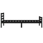 vidaXL Estructura de cama madera maciza negro 90x200 cm vidaXL Estructura de cama madera maciza negro 90x200 cm