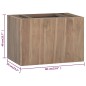 vidaXL Armario de baño de pared madera maciza de teca 60x39x40 cm vidaXL Armario de baño de pared madera maciza de teca 60x39x40 cm