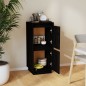 vidaXL Aparador de madera maciza de pino negro 31,5x34x75 cm vidaXL Aparador de madera maciza de pino negro 31,5x34x75 cm