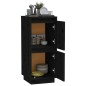 vidaXL Aparador de madera maciza de pino negro 31,5x34x75 cm vidaXL Aparador de madera maciza de pino negro 31,5x34x75 cm