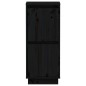 vidaXL Aparador de madera maciza de pino negro 31,5x34x75 cm vidaXL Aparador de madera maciza de pino negro 31,5x34x75 cm