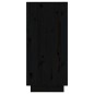 vidaXL Aparador de madera maciza de pino negro 31,5x34x75 cm vidaXL Aparador de madera maciza de pino negro 31,5x34x75 cm