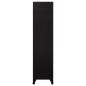 vidaXL Taquilla de acero negro 90x45x180 cm