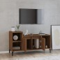 vidaXL Mueble para TV madera contrachapada marrón roble 100x35x55 cm vidaXL Mueble para TV madera contrachapada marrón roble 100x35x55 cm