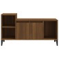 vidaXL Mueble para TV madera contrachapada marrón roble 100x35x55 cm vidaXL Mueble para TV madera contrachapada marrón roble 100x35x55 cm