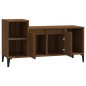 vidaXL Mueble para TV madera contrachapada marrón roble 100x35x55 cm vidaXL Mueble para TV madera contrachapada marrón roble 100x35x55 cm