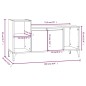 vidaXL Mueble para TV madera contrachapada marrón roble 100x35x55 cm vidaXL Mueble para TV madera contrachapada marrón roble 100x35x55 cm