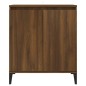 vidaXL Aparador de madera contrachapada roble marrón 60x35x70 cm vidaXL Aparador de madera contrachapada roble marrón 60x35x70 cm