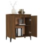 vidaXL Aparador de madera contrachapada roble marrón 60x35x70 cm vidaXL Aparador de madera contrachapada roble marrón 60x35x70 cm