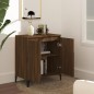 vidaXL Aparador de madera contrachapada roble marrón 60x35x70 cm vidaXL Aparador de madera contrachapada roble marrón 60x35x70 cm