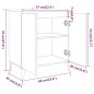 vidaXL Aparador de madera contrachapada roble marrón 60x35x70 cm vidaXL Aparador de madera contrachapada roble marrón 60x35x70 cm