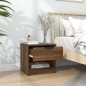vidaXL Mesita de noche madera contrachapada color roble marrón vidaXL Mesita de noche madera contrachapada color roble marrón
