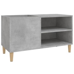 vidaXL Mueble discos madera contrachapada gris hormigón 84,5x38x48 cm