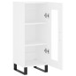 vidaXL Aparador madera de ingeniería blanco 34,5x34x90 cm vidaXL Aparador madera de ingeniería blanco 34,5x34x90 cm