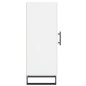 vidaXL Aparador madera de ingeniería blanco 34,5x34x90 cm vidaXL Aparador madera de ingeniería blanco 34,5x34x90 cm